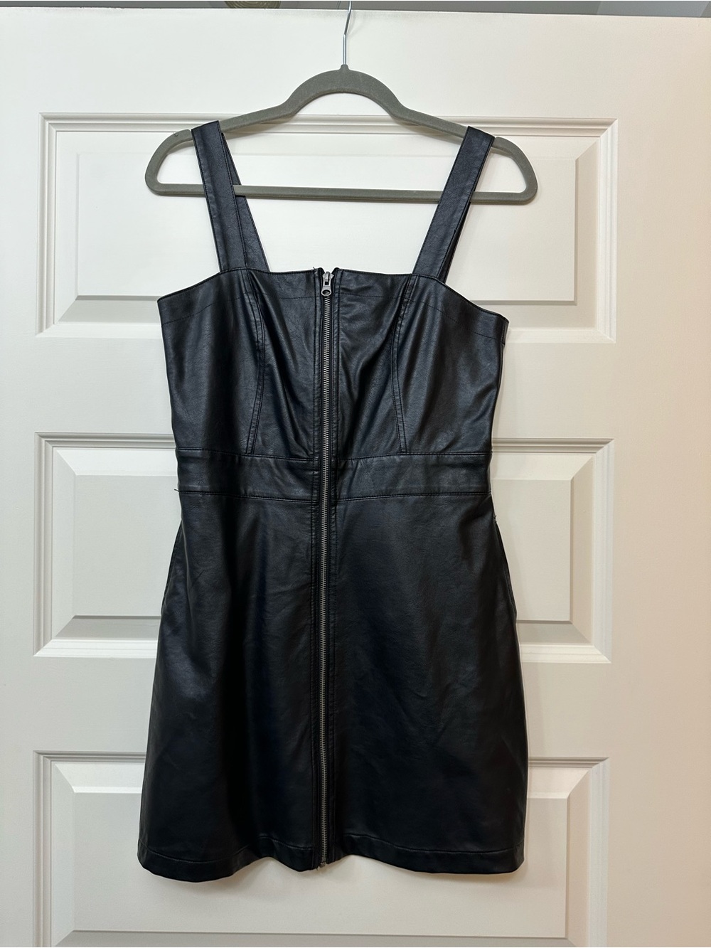 Black Leather Mini Dress